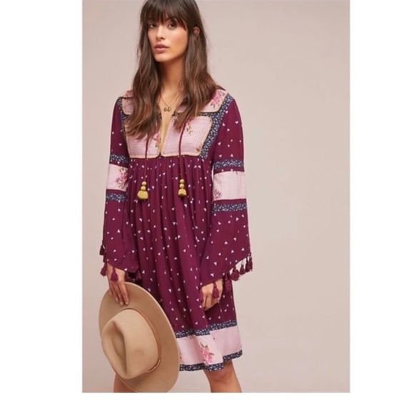 Anthropologie Dresses & Skirts - Anthropologie dresses | Anthropologie Seen Worn Kept Leavenworth tassel patchwor
